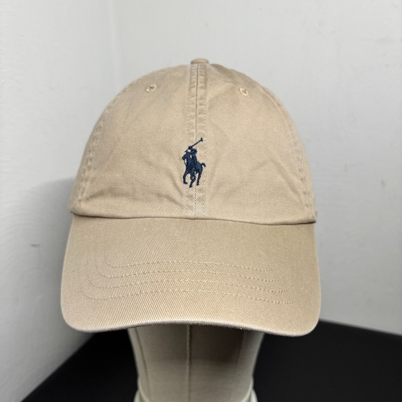 Polo Ralph Lauren Other - Polo Ralph Lauren Beige Cotton Chino Baseball Cap Hat OSFM Adjustable Pony